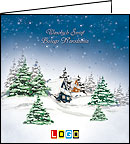Karnet świąteczny  - Kartka świąteczna dla firm - podgląd miniaturka