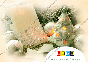 Kartka świąteczna nieskładana - wzór BZ1-253 awers