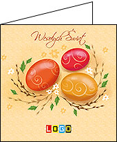 Kartka wielkanocna WN2-034 - Kartki świąteczne dla firm