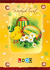 Kartka wielkanocna WZ1-015 - Kartki świąteczne dla firm