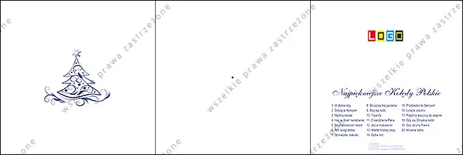Kartka BK-019 Biała kreska na falującym tle, tył
