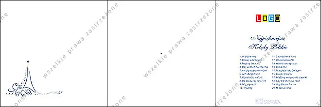 Kartka BK-336 Wąskie drzewko na marmurkowym granacie, tył