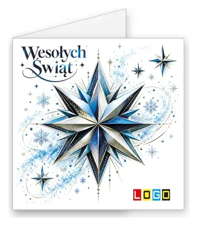 Karnet świąteczny BN2 „Kryształowa gwiazda w wirze iskier”, okładka
