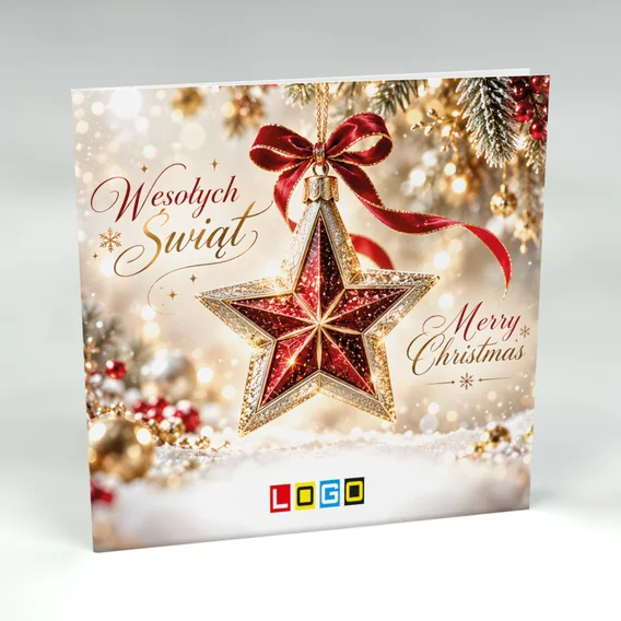 Gwiazda w złotej ramie: karnet BN2 stojący, przód