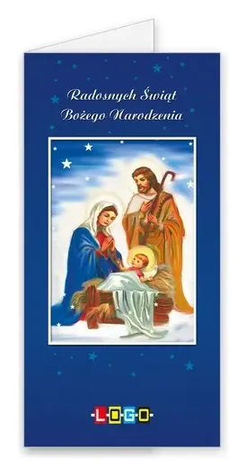 Karnet świąteczny BN3 „Święta Rodzina pod gwiazdami”, okładka