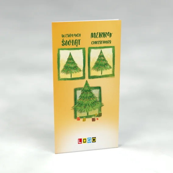Choinki w zielonych ramkach: karnet BN3 stojący, przód