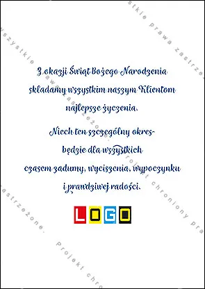 Kartka BZ1-026 Skaczące renifery w niebieskiej kuli, tył