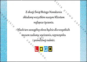 Kartka BZ1-148 Zaśnieżony stok z chatkami, tył