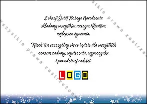 Kartka BZ1-262 Mozaika lodu w kształcie drzewka, tył