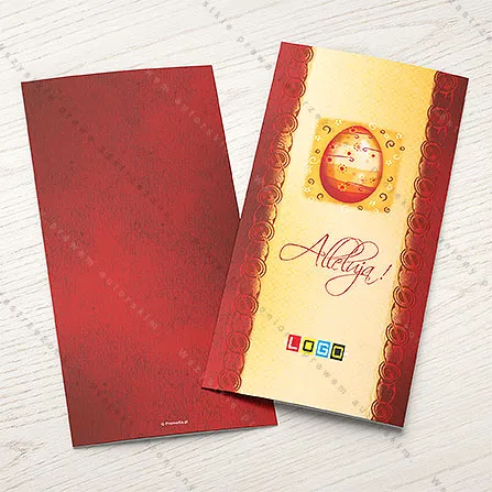 Karnet WN3-053 Kremowy środek między bordowymi bokami, tył