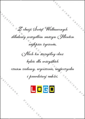 Kartka WZ1-056 Malowane pióra i niebieski napis, tył