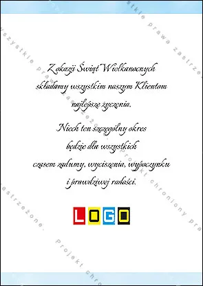 Kartka WZ1-085 Jaja w pomarańczowych kieliszkach, tył